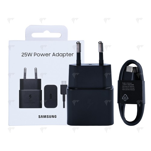 Samsung 25W Power Adapter Incl. USB-C Cable EP-T2510XBEGEU Black Original