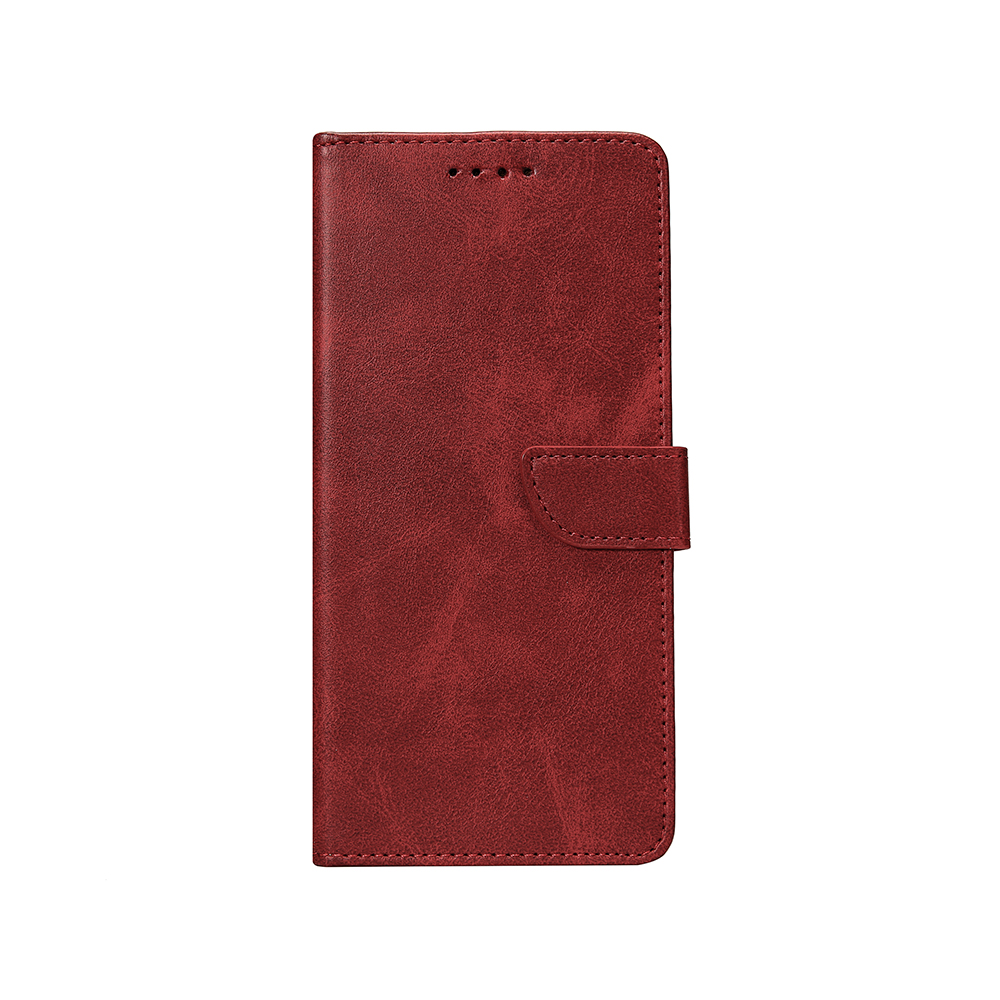 Rixus Bookcase For iPhone 11 Dark Red