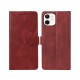 Rixus Bookcase For iPhone 11 Dark Red
