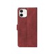Rixus Bookcase For iPhone 11 Dark Red
