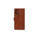 Rixus Bookcase For Samsung Galaxy S7 (SM-G930F) - Brown