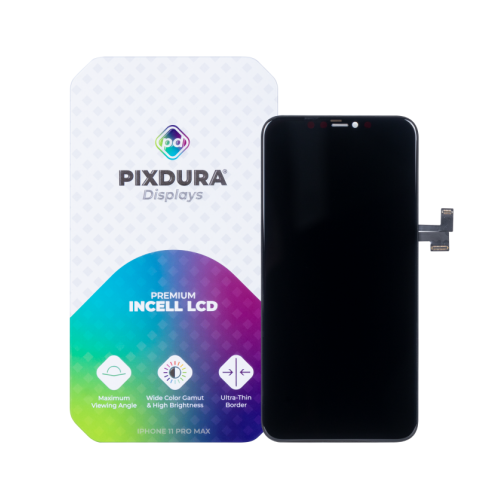 Pixdura iPhone 11 Pro Max Display + Digitizer Premium Incell Quality - Black