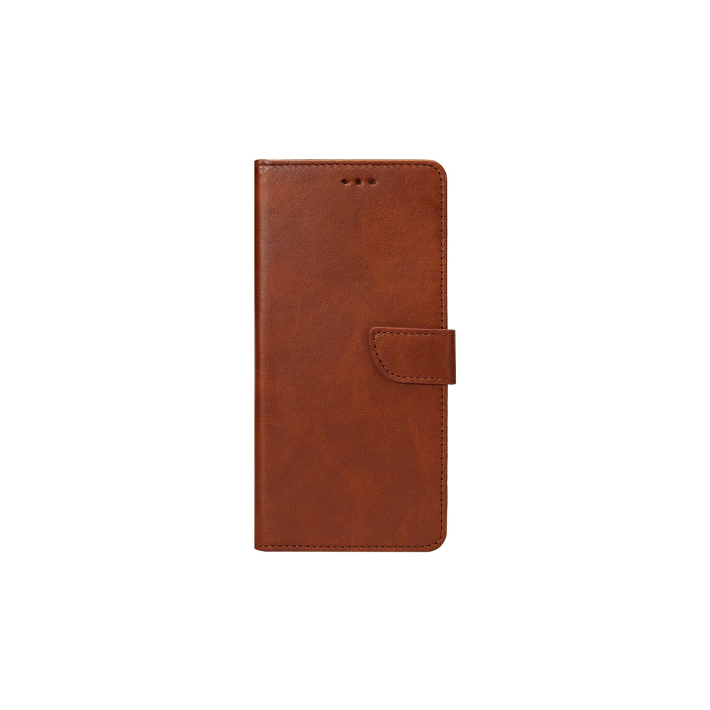 Rixus Bookcase For Samsung Galaxy J6 2018 (SM-J600F) - Brown