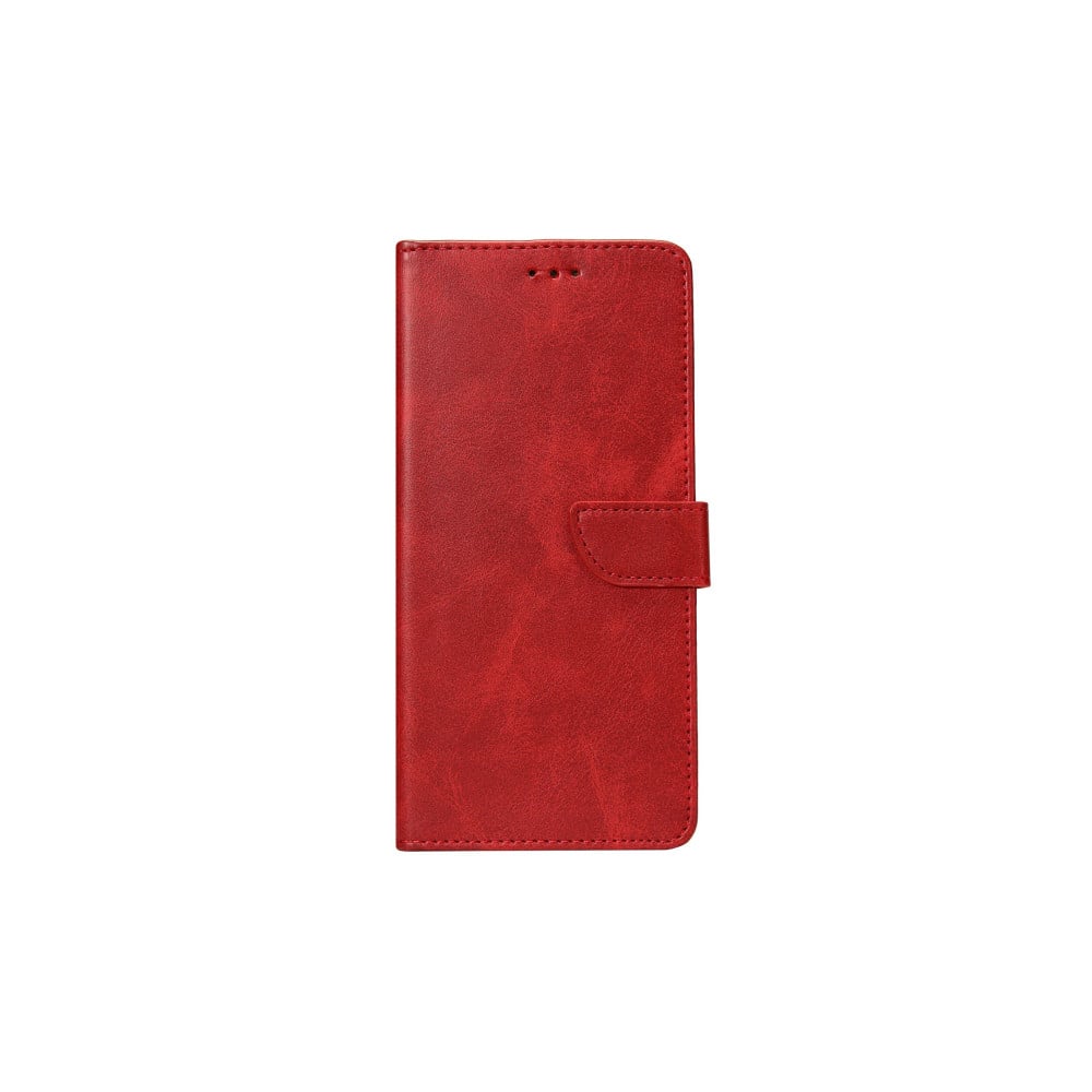 Rixus Bookcase For Samsung Galaxy S7 Edge (SM-G935F) - Dark Red